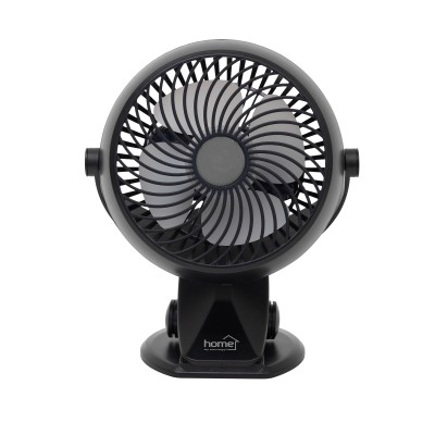 Ventilator cu acumulator si clema, 10 cm, negru - CLF 10/BK